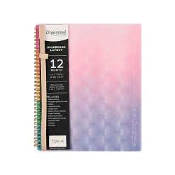 Organized by Happy Planner 12-Month Monthly/Weekly Big Twin Loop Planner, 8-1/2