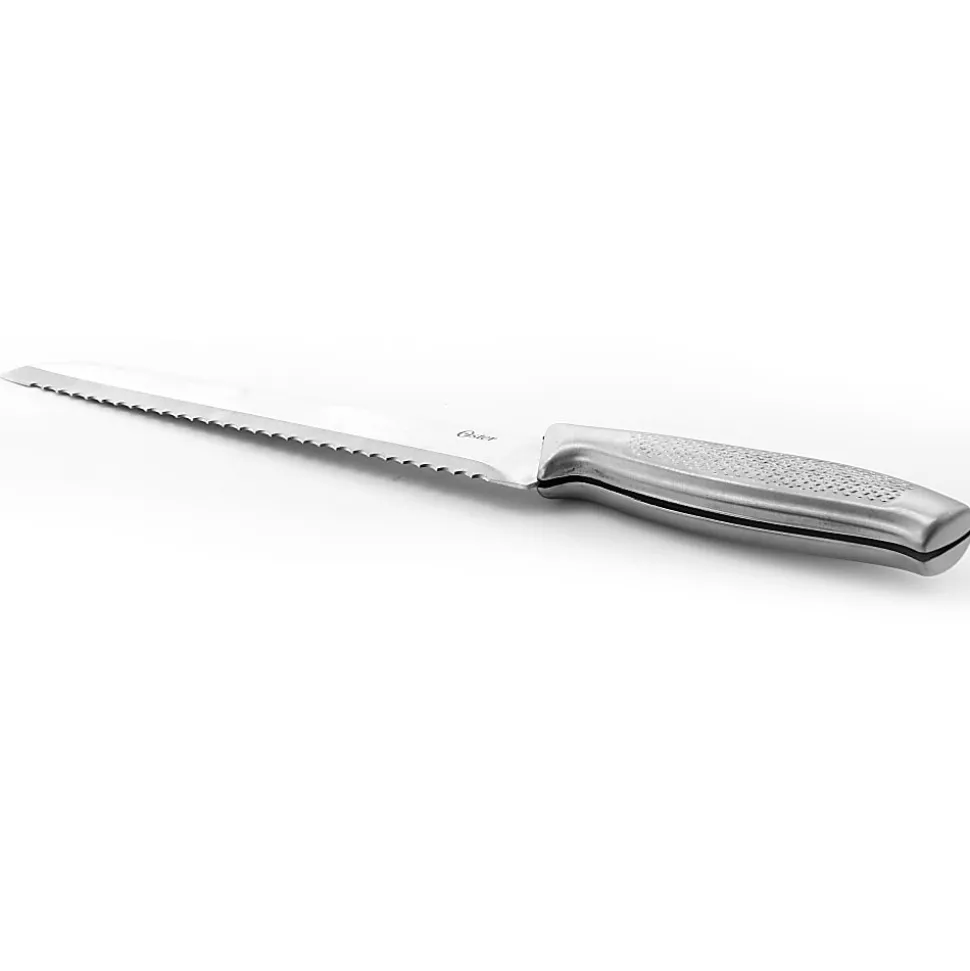 Oster Edgefield 14-Piece Stainless-Steel Cutlery Knife Set With Knife Block, Silver/Black