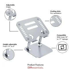 OTM Essentials Adjustable Laptop Stand, 10-5/8