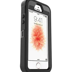 OtterBox Defender Carrying Case Holster For Apple iPhone® SE, iPhone® 5s, iPhone® 5 Smartphone, Black