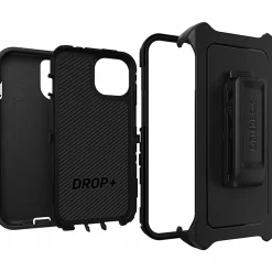 OtterBox Defender Carrying Case (Holster) Apple iPhone 15, iPhone 14, iPhone 13 Smartphone - Black