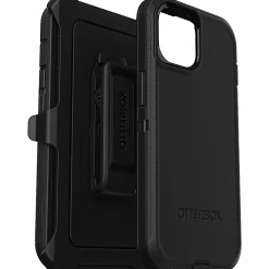OtterBox Defender Carrying Case (Holster) Apple iPhone 15, iPhone 14, iPhone 13 Smartphone - Black