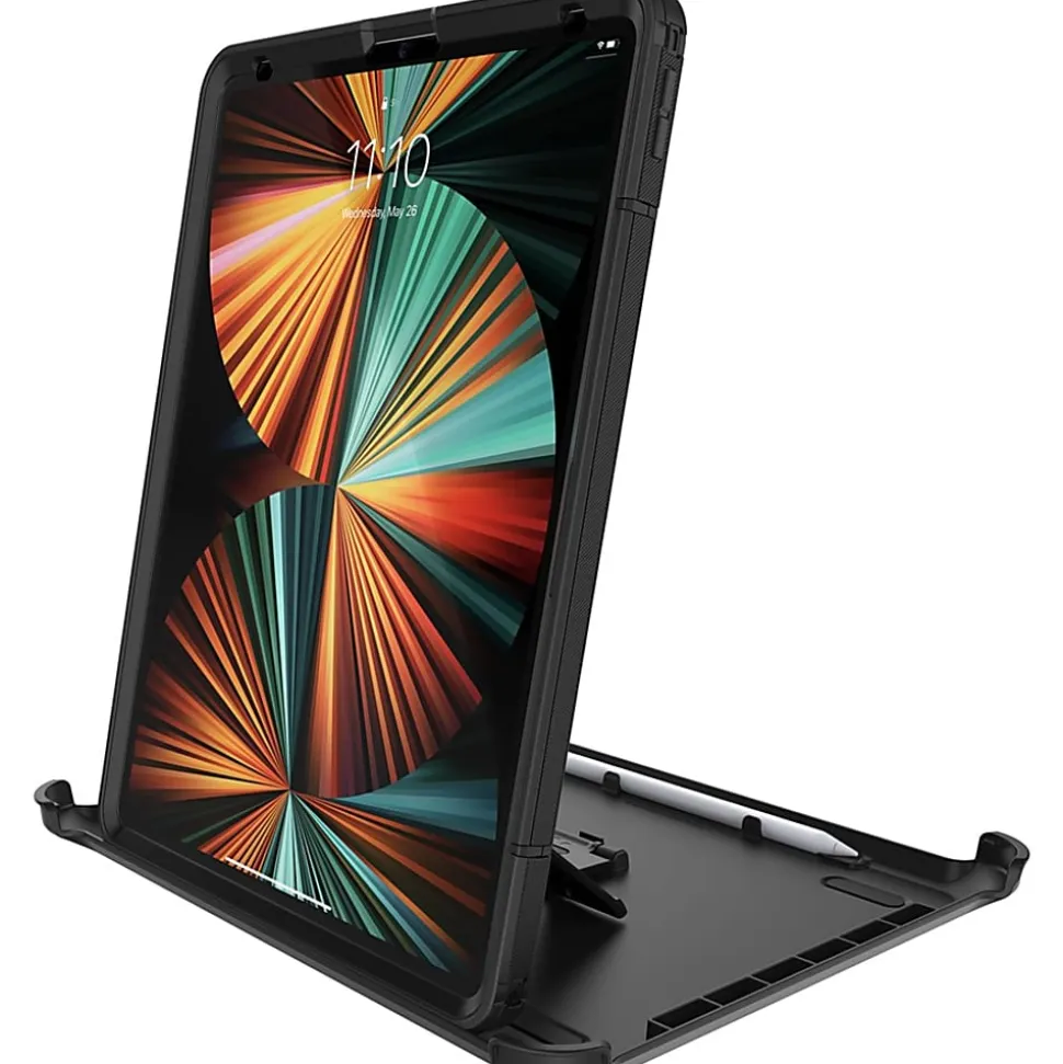 OtterBox Defender Series Pro Rugged Carrying Case Holster For 12.9" Apple iPad® Pro 5th Gen, iPad® Pro 4th Gen, iPad® Pro 3rd Gen Tablet, Black