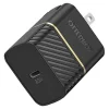 OtterBox Wall Charger - Power adapter - 20 watt - 3 A - PD 3.0, USB BC 1.2 (USB-C) - on cable: USB-C - black shimmer
