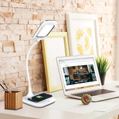 OttLite® Prevention LED Desk Lamp With Wireless Charging, 19-1/2