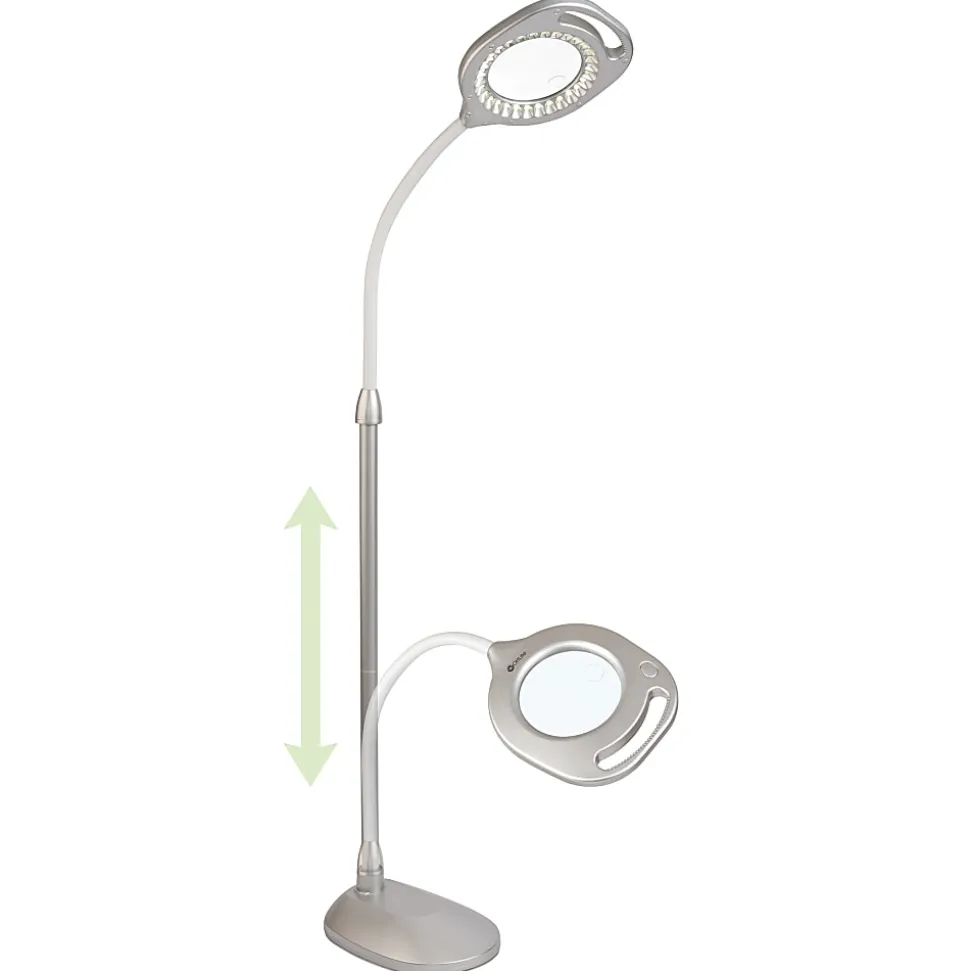 OttLite® Wellness Series 2-In-1 LED Magnifier Floor And Table Light