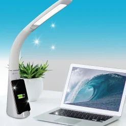 OttLite® Wellness Series® Purify LED Sanitizing Desk Lamp With Wireless Charging