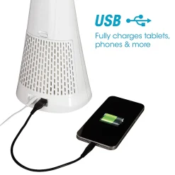 OttLite® Wellness Series SanitizingPro LED Desk Lamp And UV Air Purifier, 25