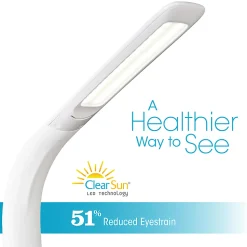 OttLite® Wellness Series SanitizingPro LED Desk Lamp And UV Air Purifier, 25