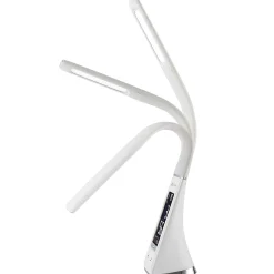 OttLite® Wellness Series®, Thrive LED Sanitizing Desk Lamp With Clock And USB Charging