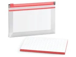 Oxford® At Hand Note Card Zip Pocket, Hyper Orange