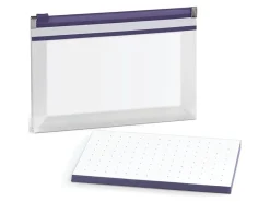 Oxford® At Hand Note Card Zip Pocket, Indigo