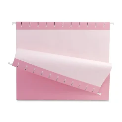 Oxford® Breast Cancer Awareness Hanging Folders, Letter Size, Pink, Box Of 25