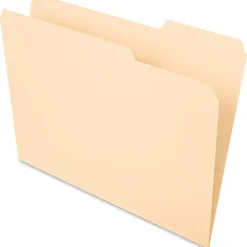 Oxford® 1/3-Cut File Folders, Letter Size, Position 3, Manila, Box Of 100