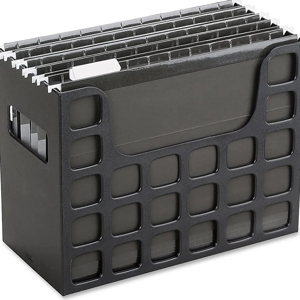Oxford® Decoflex® File Holder, Letter Size, Black