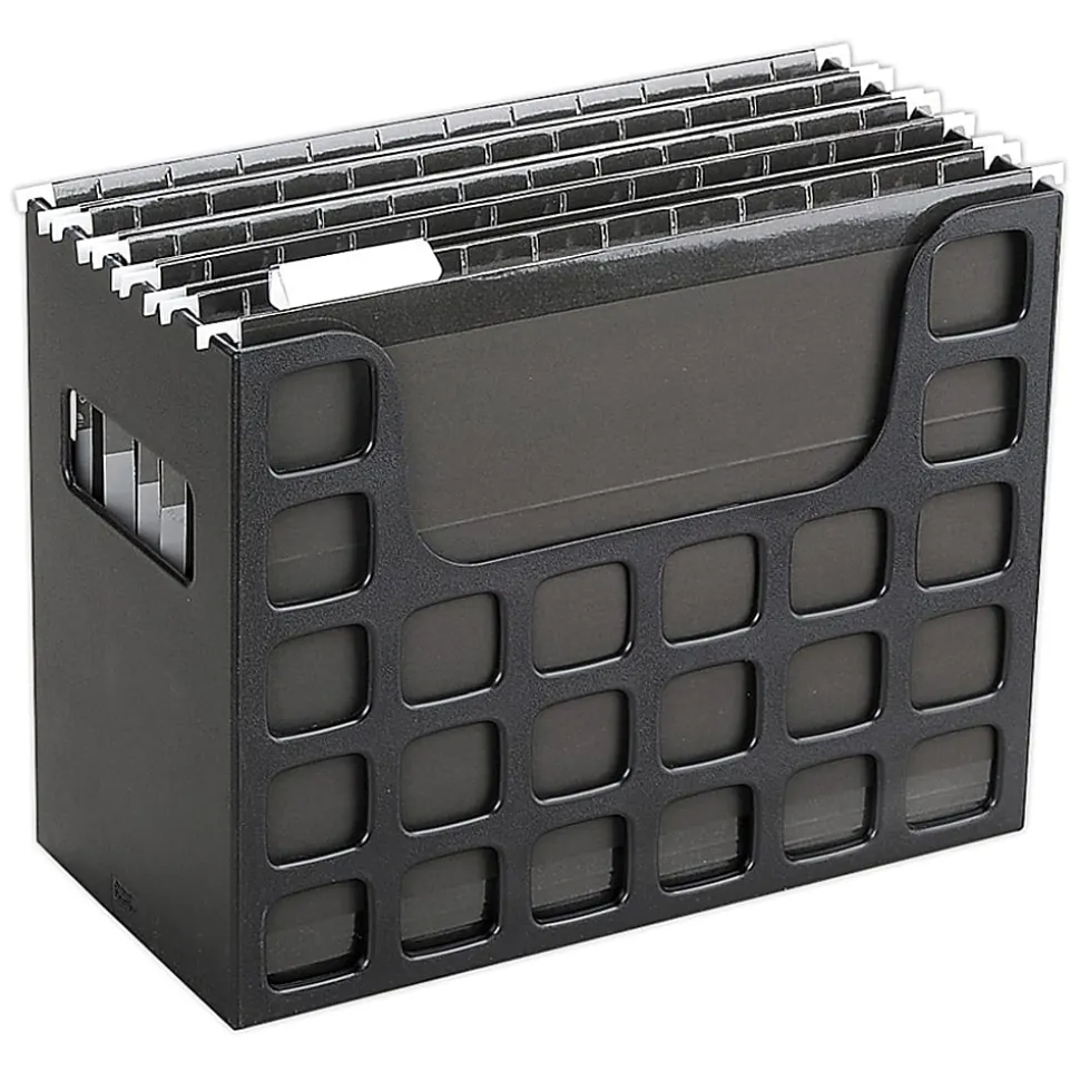 Oxford® Decoflex® File Holder, Letter Size, Black