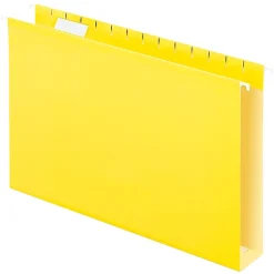 Oxford® Extra-Capacity Box-Bottom Hanging Folders, Legal Size, Yellow, Box Of 25