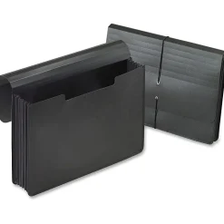 Oxford® Legal-Size Expanding Portfolio, 7/8" Expansion, Black