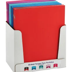 Oxford Letter Recycled Pocket Folder, 8 1/2" x 11", 100 Sheet Capacity, 2 Pocket(s), Assorted, 10% Recycled, 50 / Box, 52076