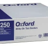 Oxford™ Manila Tab Dividers, Blank, 5-Tab, Box Of 50 Sets