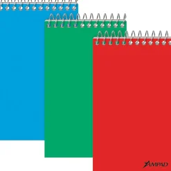 Oxford® Pocket-Size Memo Books, 3" x 5", Narrow Ruled, 60 Sheets, Assorted Colors, Pack Of 3