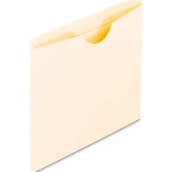 Oxford® Reinforced-Top File Jackets, Letter Size, Expansion, Manila, Box Of 100