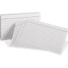 Oxford Ruled Heavyweight Index Cards, 3" x 5", White, Pack Of 100