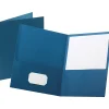 Oxford™ Twin-Pocket Portfolios, 8 1/2" x 11", Blue, Pack Of 25
