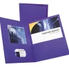 Oxford™ Twin-Pocket Portfolios, Purple, Pack Of 10