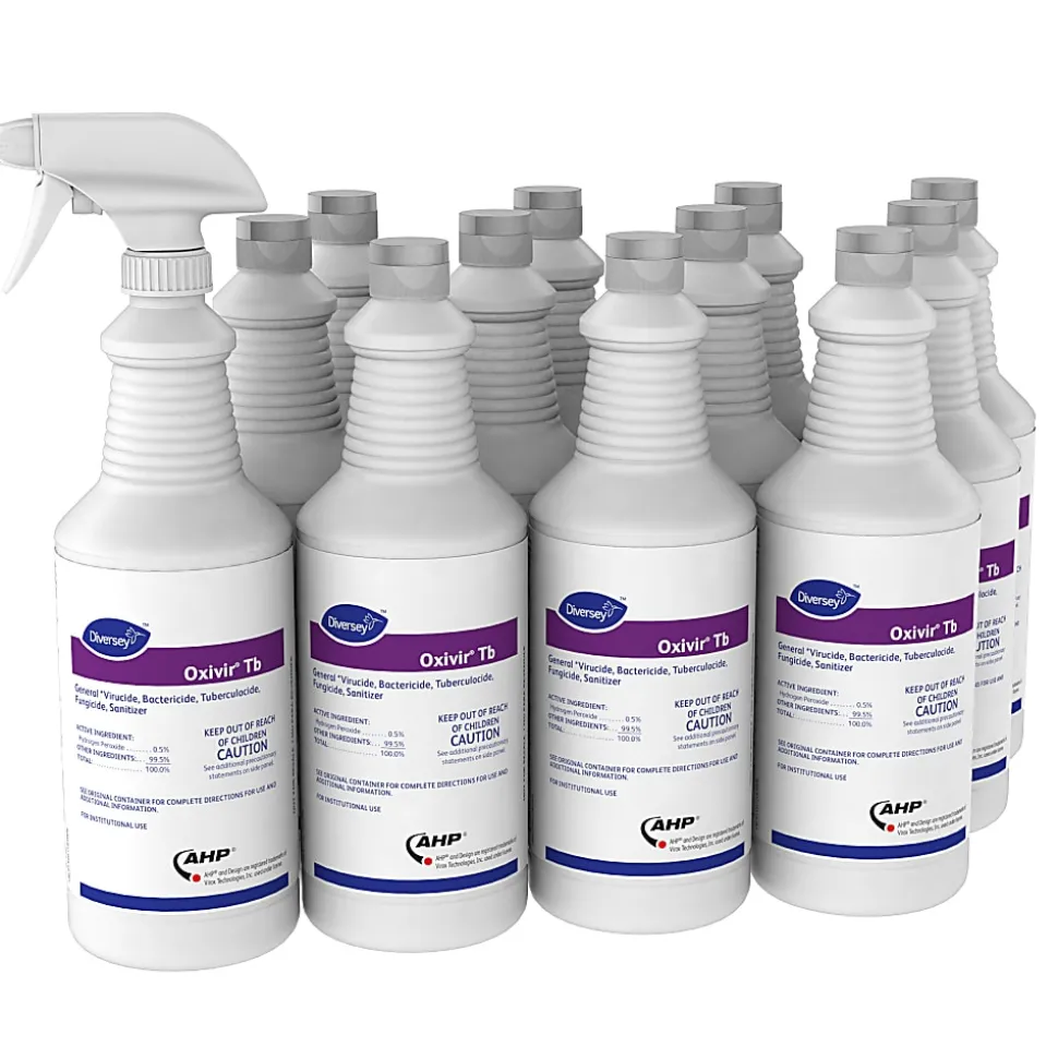 Oxivir TB Disinfectant Spray, Clean Scent, 32 Oz, Case Of 12