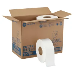 Pacific Blue Basic⢠by GP PRO Jumbo Jr. 2-Ply High-Capacity Toilet Paper, Pack Of 8 Rolls