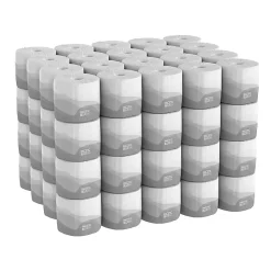 Pacific Blue Basic® by GP PRO, 2 Ply, Standard Roll Embossed Toilet Paper, 4x3.8, 100% Recycled, White, 550 Sheets, 80 Rolls per Case
