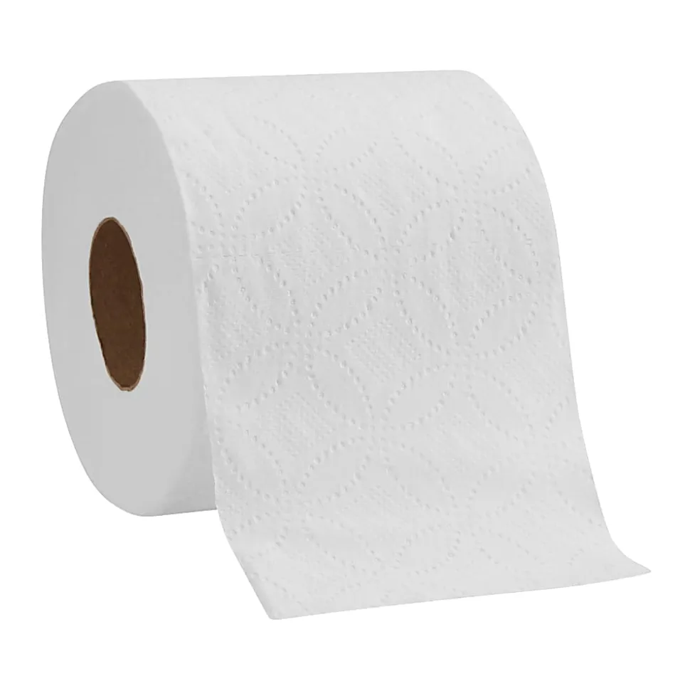 Pacific Blue Basic® by GP PRO, 2 Ply, Standard Roll Embossed Toilet Paper, 4x3.8, 100% Recycled, White, 550 Sheets, 80 Rolls per Case