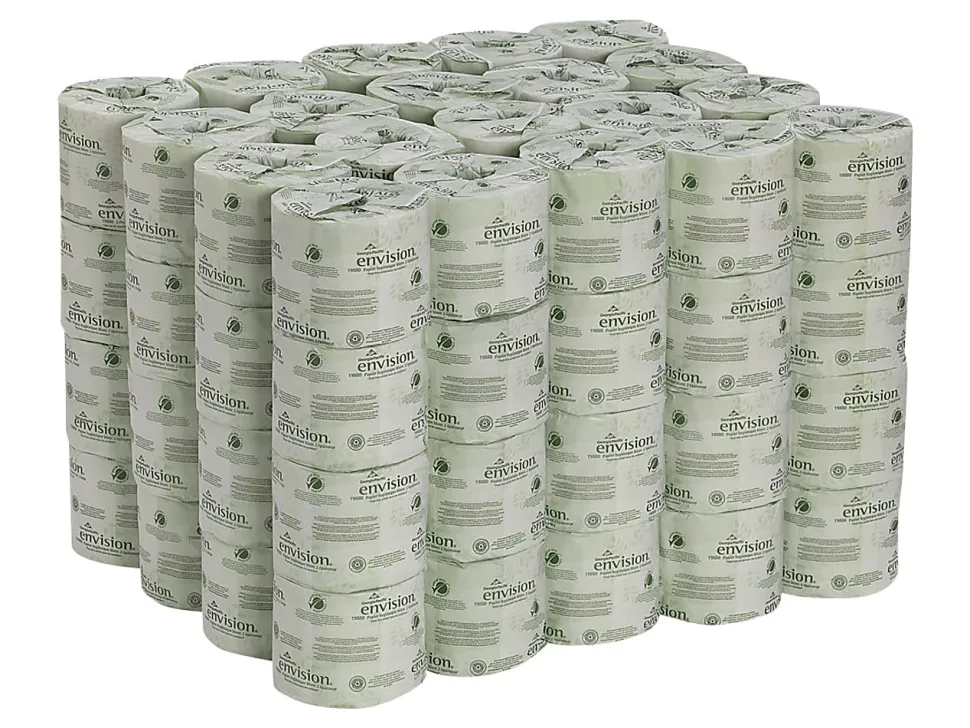Pacific Blue by GP PRO, 2 Ply, Standard Roll Embossed Toilet Paper, 4.05x4, 100% Recycled, White, 550 Sheets, 80 Rolls per Case