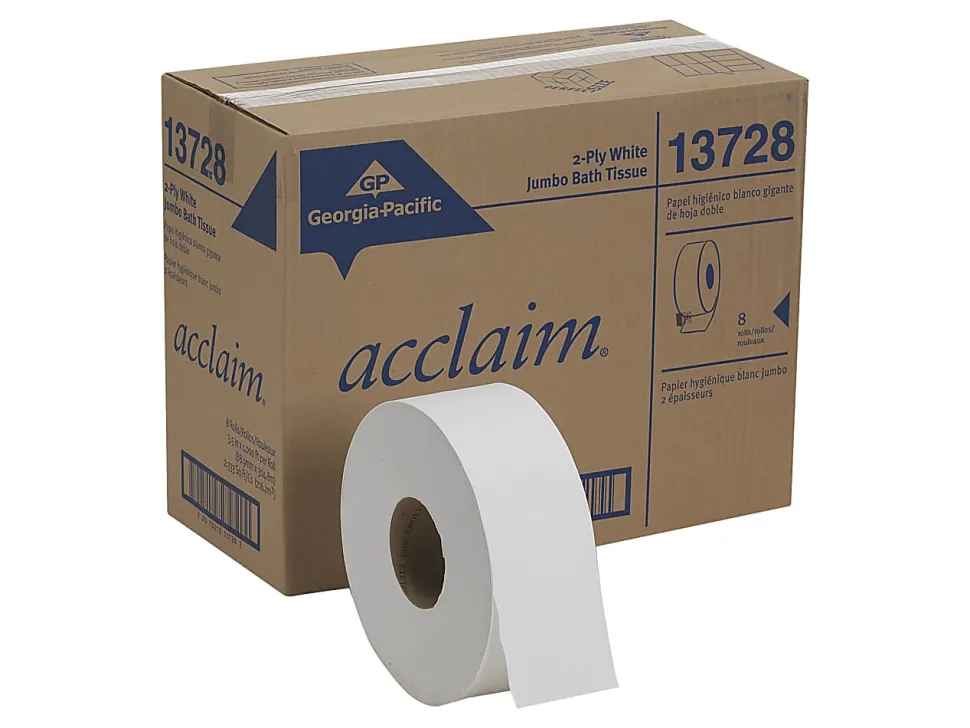 Pacific Blue Select™ by GP PRO Jumbo Jr. 2-Ply Toilet Paper, Pack Of 8 Rolls