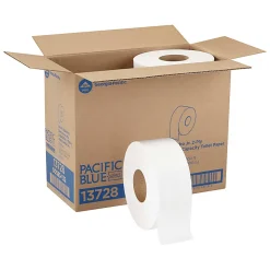 Pacific Blue Select™ by GP PRO Jumbo Jr. 2-Ply Toilet Paper, Pack Of 8 Rolls