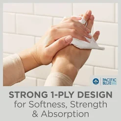 Pacific Blue Select® by GP PRO, 1-Ply, C-Fold Paper Towels, 10.1" X 12.7", White, 200 Sheets per Pack, 12 Packs Per Case