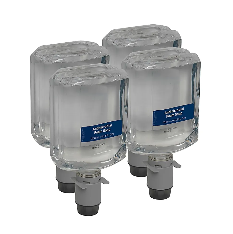 Pacific Blue Ultra® Antimicrobial Foam Hand Soap Refills for Manual Dispensers, Dye & Fragrance Free, 1200mL per Bottle, Case of 4 Bottles (4800 mL)