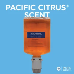Pacific Blue Ultra® Gentle Foam Hand Soap Refills for Manual Dispensers, Pacific Citrus®, 1200 mL (40.58 Oz), 4 Bottles Per Case