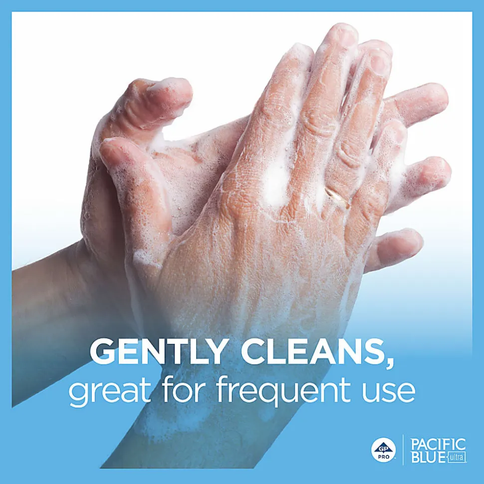 Pacific Blue Ultra® Gentle Foam Hand Soap Refills for Manual Dispensers, Pacific Citrus®, 1200 mL (40.58 Oz), 4 Bottles Per Case