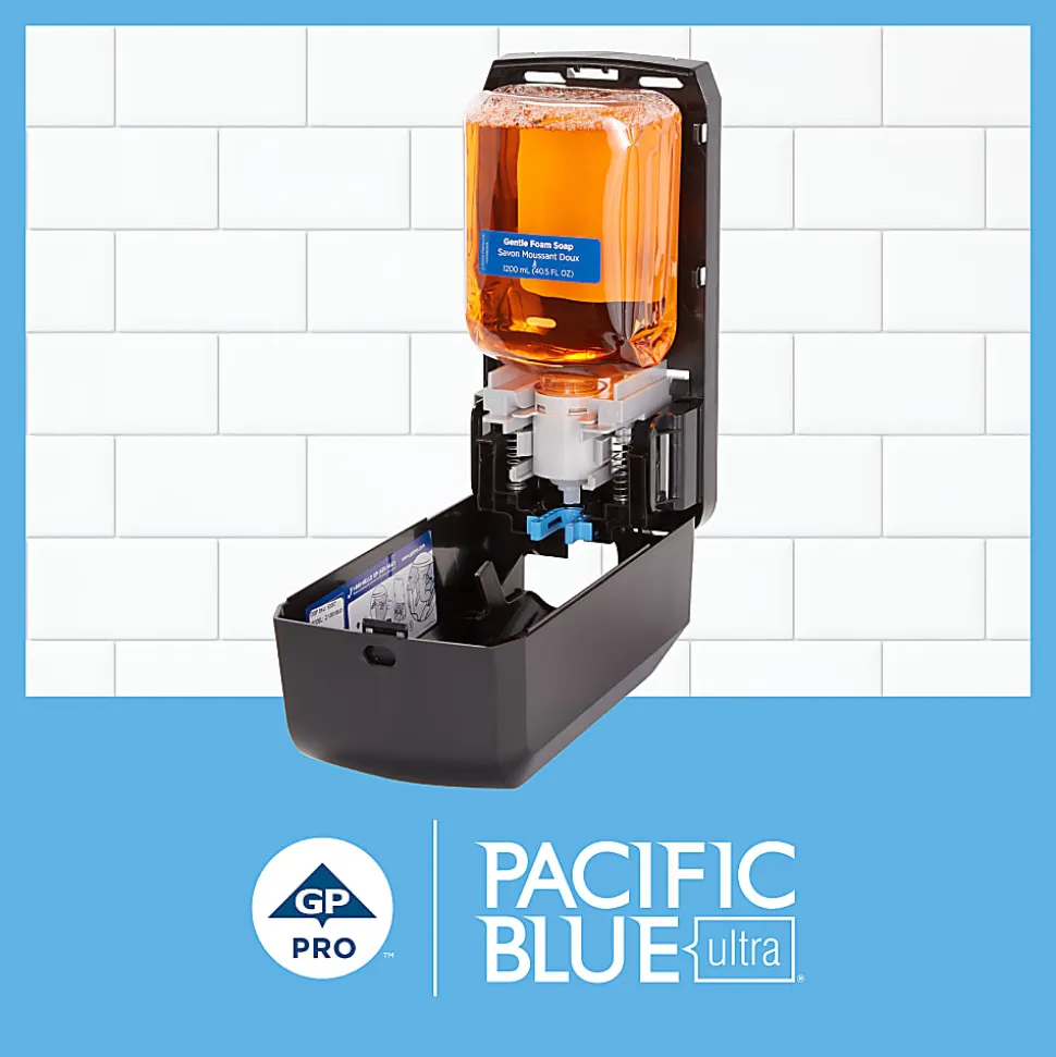 Pacific Blue Ultra® Gentle Foam Hand Soap Refills for Manual Dispensers, Pacific Citrus®, 1200 mL (40.58 Oz), 4 Bottles Per Case