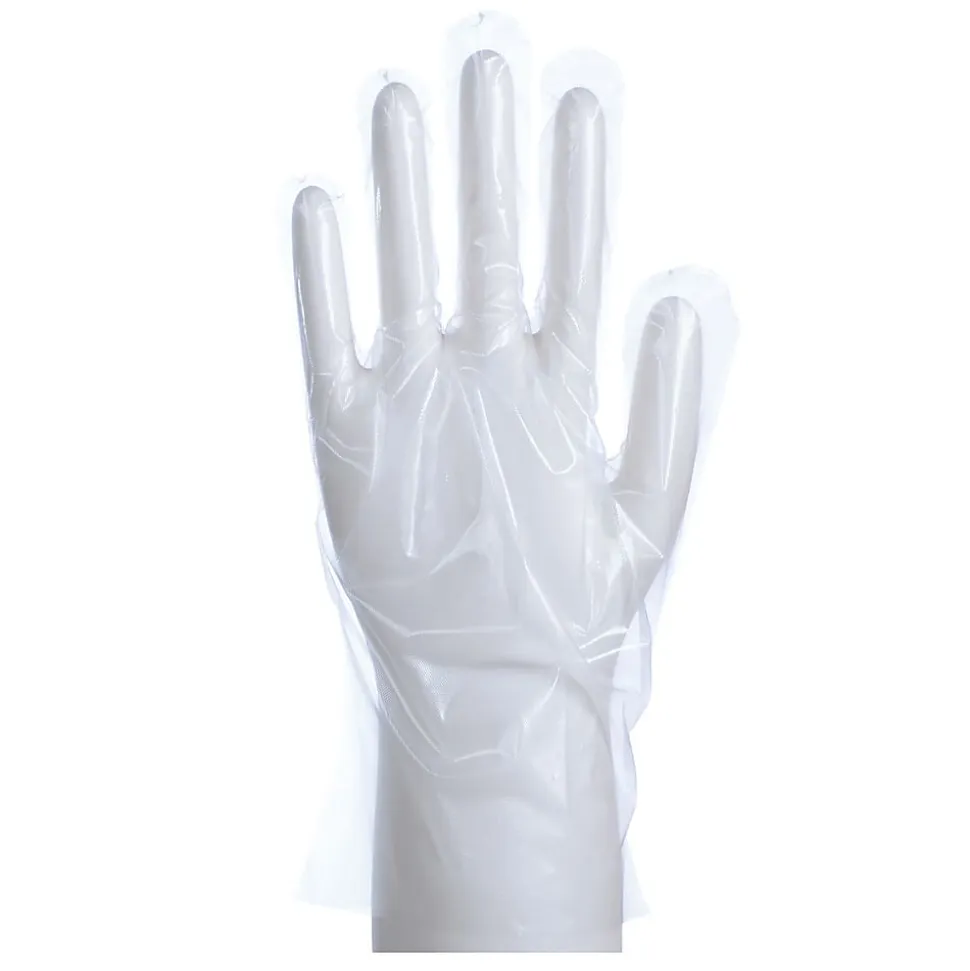 Packaging Dynamics Poly Gloves, Medium, 100 Pairs Per Box, Case Of 10 Boxes