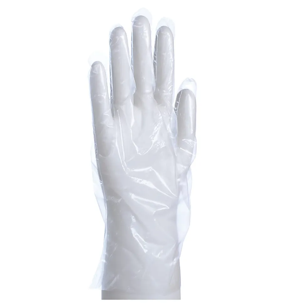 Packaging Dynamics Poly Gloves, Small, 100 Pairs Per Box, Case Of 10 Boxes