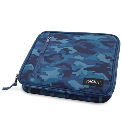 PackIt® Freezable Classic Lunch Box, 2-3/4”H x 10-1/4”W x 8-1/2”D, Blue Camo