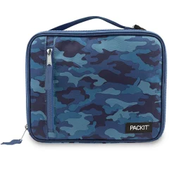 PackIt® Freezable Classic Lunch Box, 2-3/4”H x 10-1/4”W x 8-1/2”D, Blue Camo