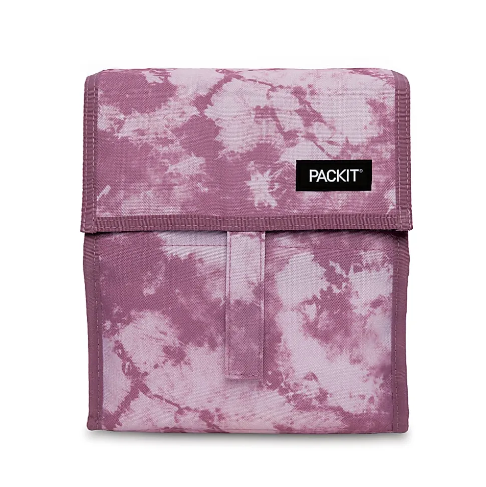 PackIt® Freezable Lunch Bag, 10”H x 8-1/2”W x 2-1/4”D, Mulberry Tie Dye