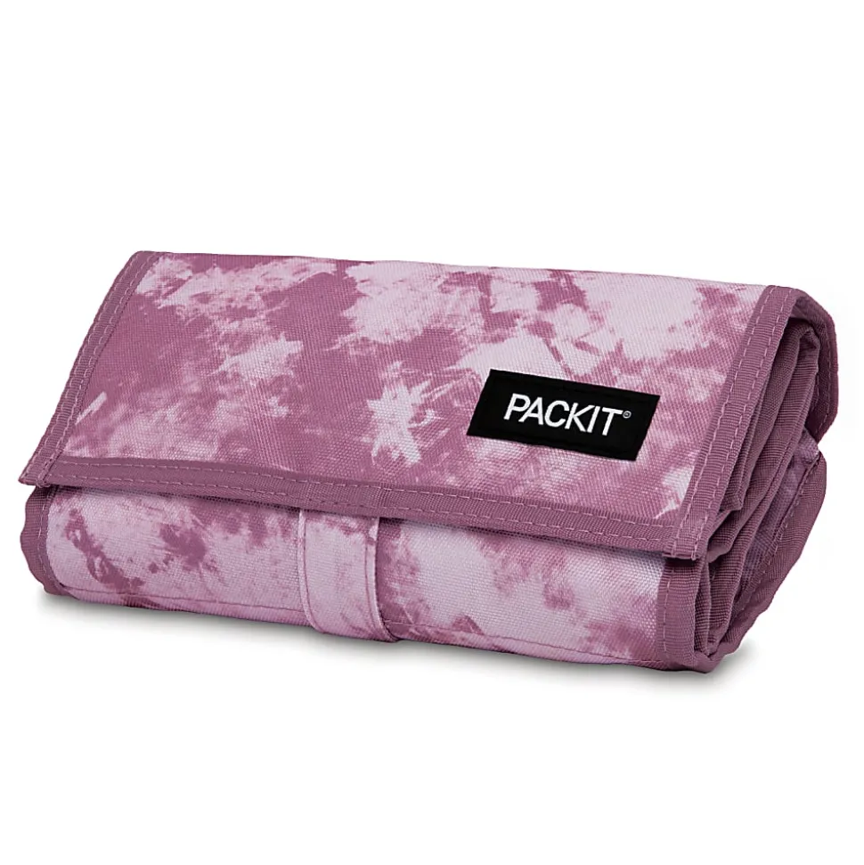 PackIt® Freezable Lunch Bag, 10”H x 8-1/2”W x 2-1/4”D, Mulberry Tie Dye