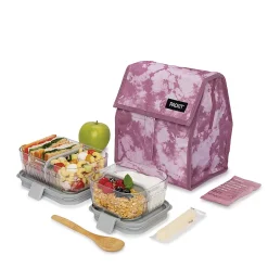 PackIt® Freezable Lunch Bag, 10”H x 8-1/2”W x 2-1/4”D, Mulberry Tie Dye