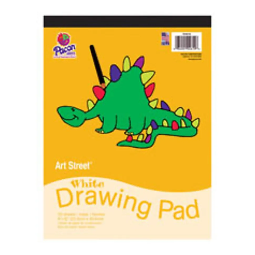 Pacon® Art Street® Drawing Paper Pad, 9" x 12", White, 24 Sheets
