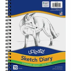 Pacon® Art1st® Sketch Diary, 11" x 8 1/2", 70 Sheets